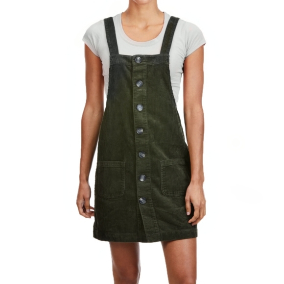 πSOLD: Corduroy Overall Dress - Picture 2 of 3